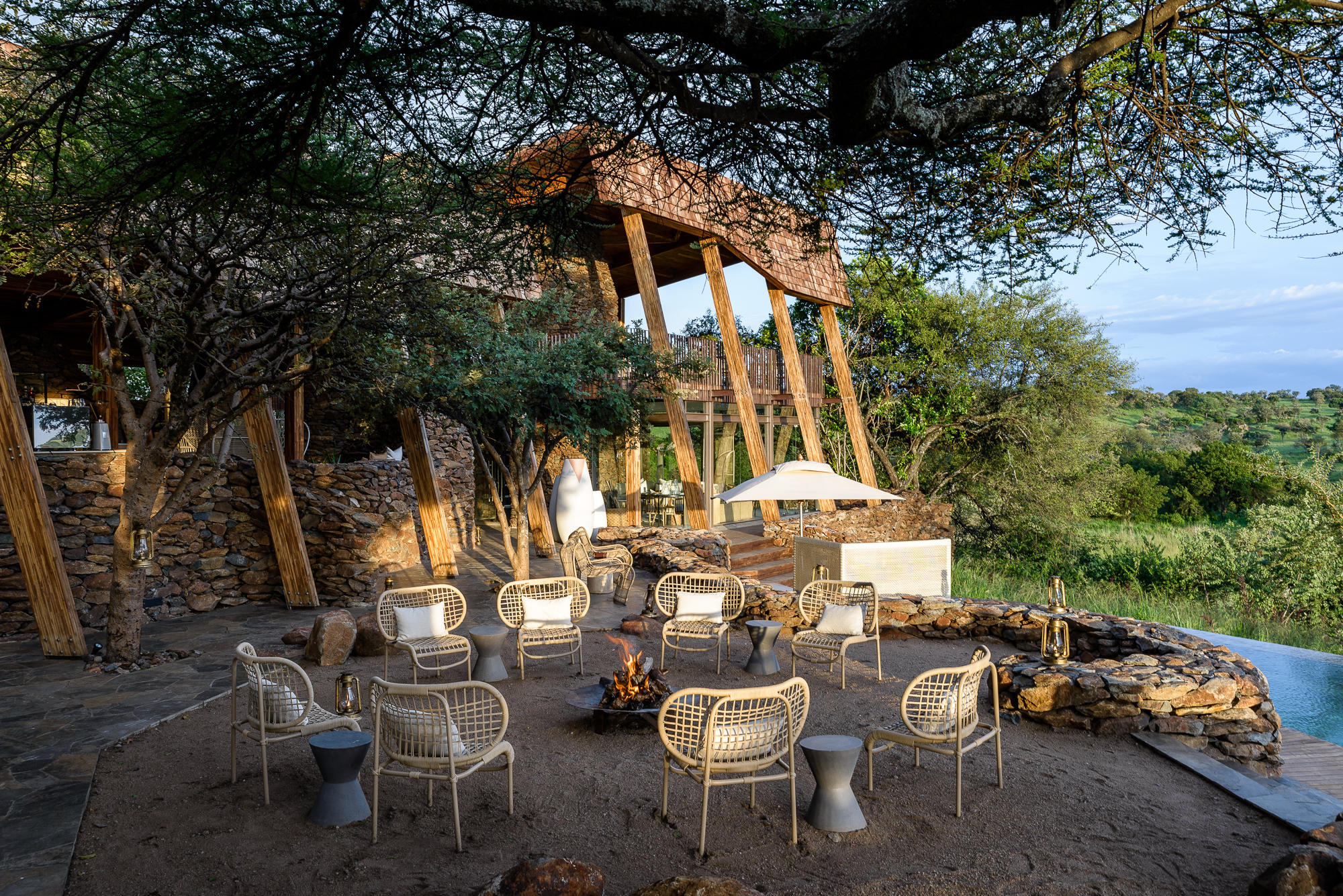 Singita Faru Faru Lodge terrace